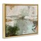 Stupell Industries Abstract Seascape Landscape Floater Framed Canvas Wall Art Design by Design Fabrikken
